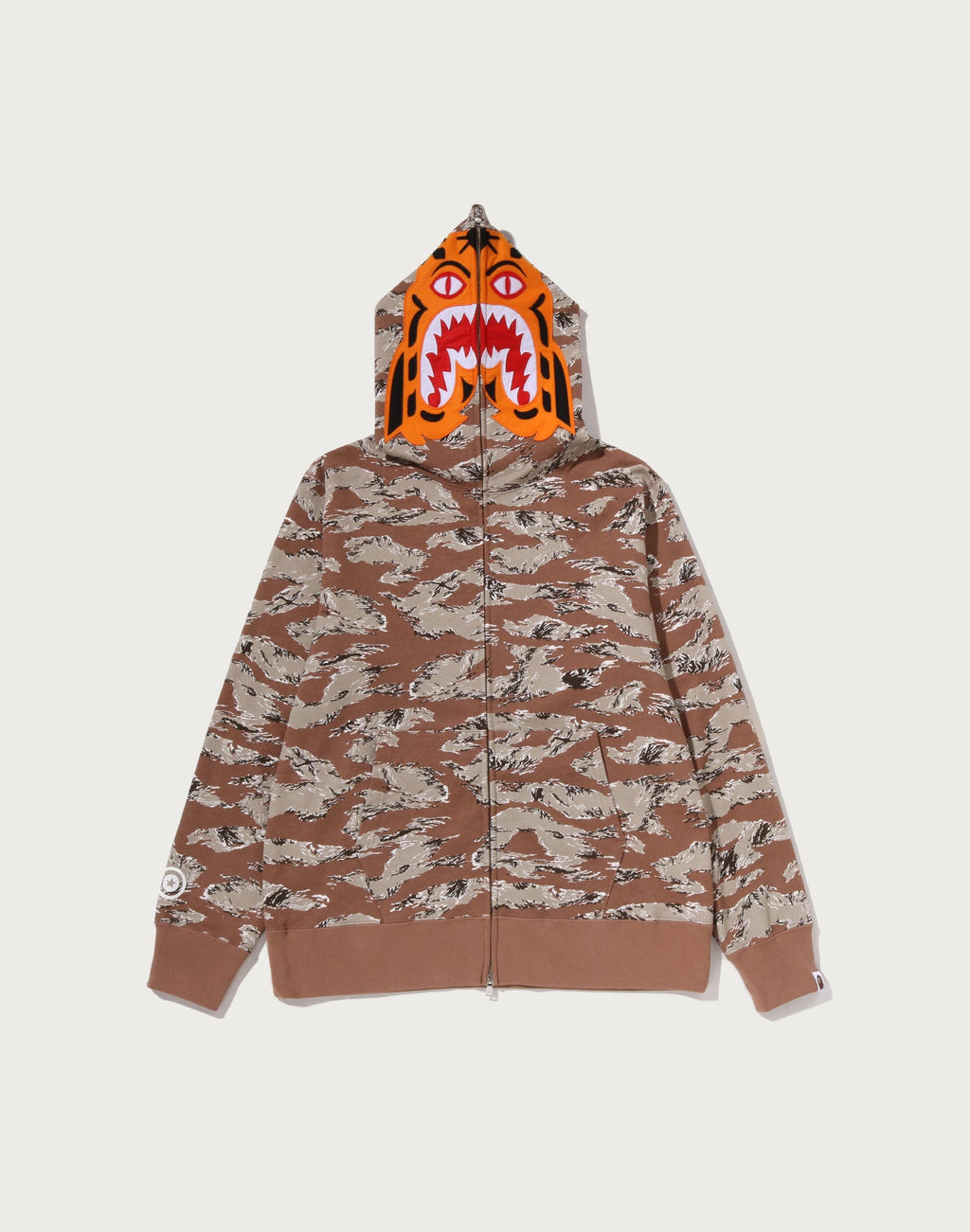 TIGER CAMO TIGER FULL ZIP HOODIE MENS