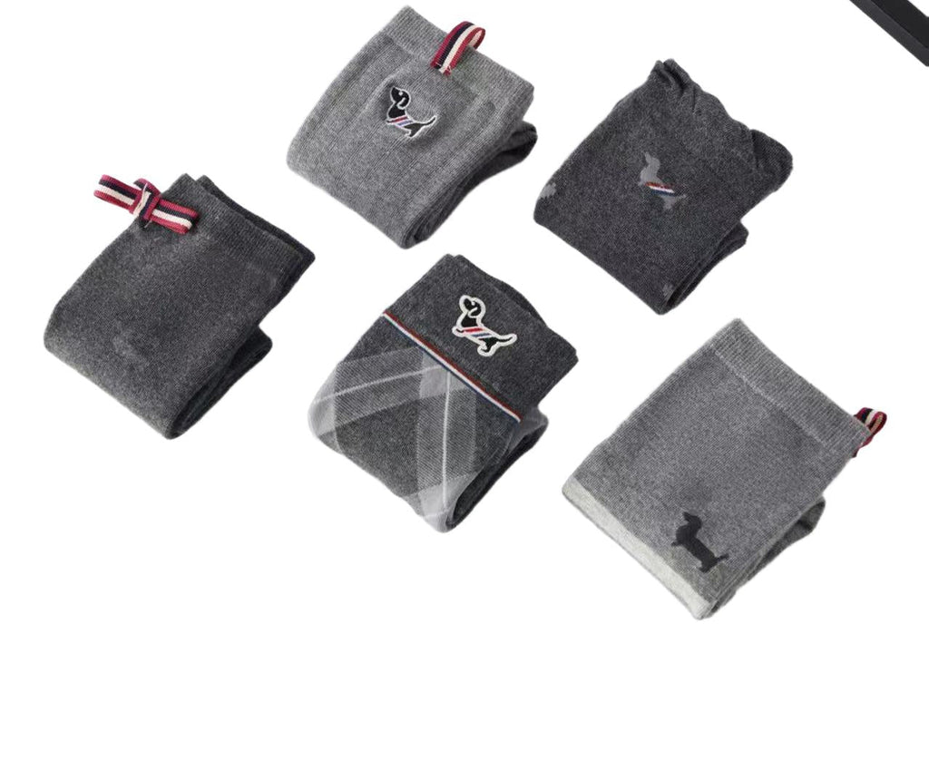 2025SS Dog charm embroidered socks