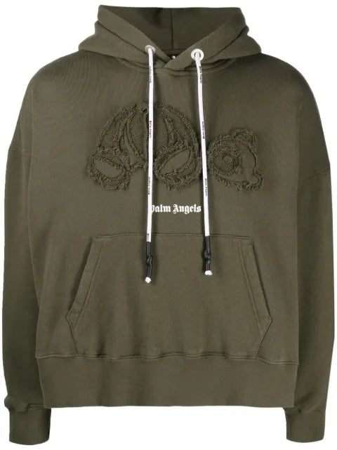 Palm Angels bear-motif hoodie