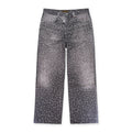 Black 3d Printed 20k Swarovski Boro Jeans