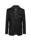 Billionaire Travel hooded button-fastening blazer