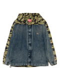 Diesel camouflage-panel denim jacket