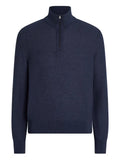 Zegna mock-neck half-zip cashmere sweater