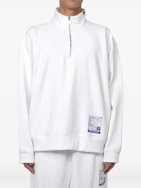 in･stru(men-tal). half-zip pullover sweatshirt