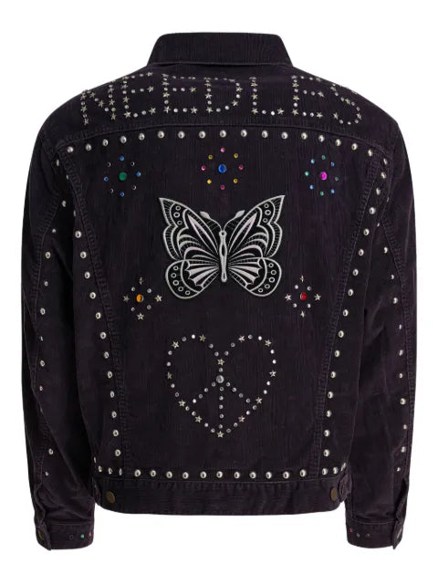 Needles studded embroidered jacket