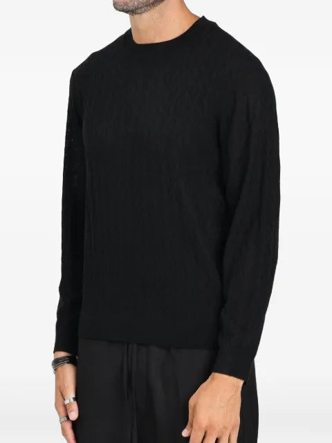 Armani Exchange diamond-patterned sweater