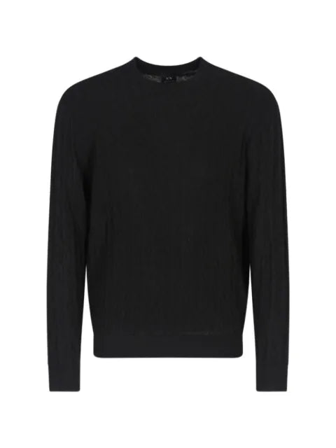 Armani Exchange diamond-patterned sweater