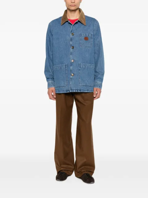 Valentino Garavani logo-patch denim jacket