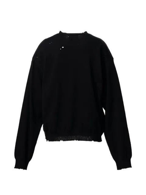 Maison MIHARA YASUHIRO distressed knit sweater