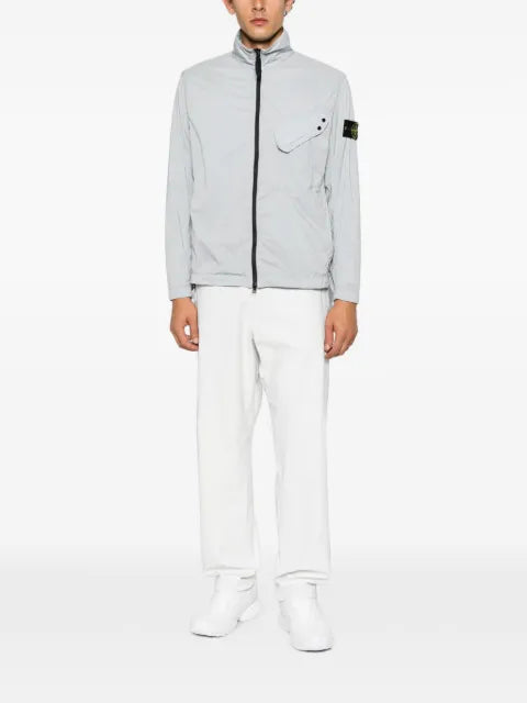 Stone Island logo-patch overshirt