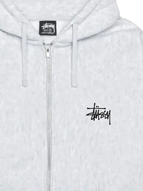 Stüssy logo-print zip-fastening hoodie