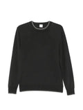 Eleventy contrast-trim wool sweater