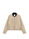 MSGM logo-patch bomber jacket