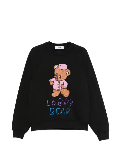 MSGM Lobby Bear crew neck sweatshirt