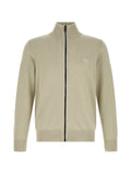 BOSS logo-patch zip-up cardigan