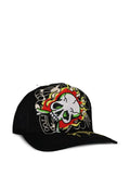 Ed Hardy skull-embroidered baseball cap