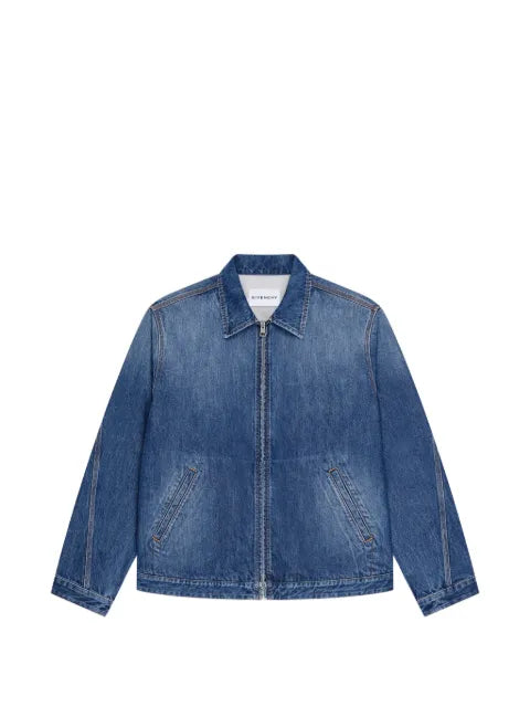 Givenchy couture seam jacket in dark blue denim