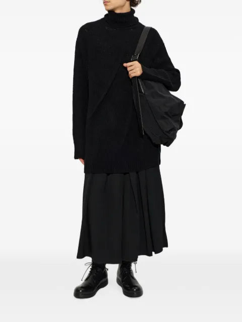 Yohji Yamamoto ribbed-knit turtleneck sweater