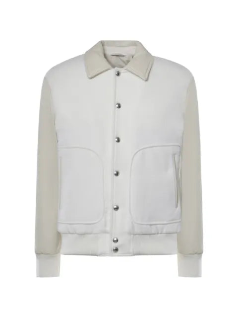 Eleventy panelled press-stud jacket