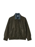izzue logo-embossed bomber jacket