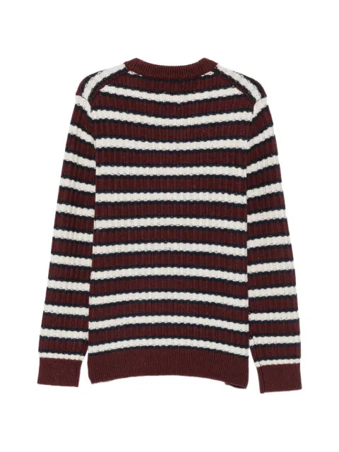 Wood Wood Claes striped ribbed-knit sweater