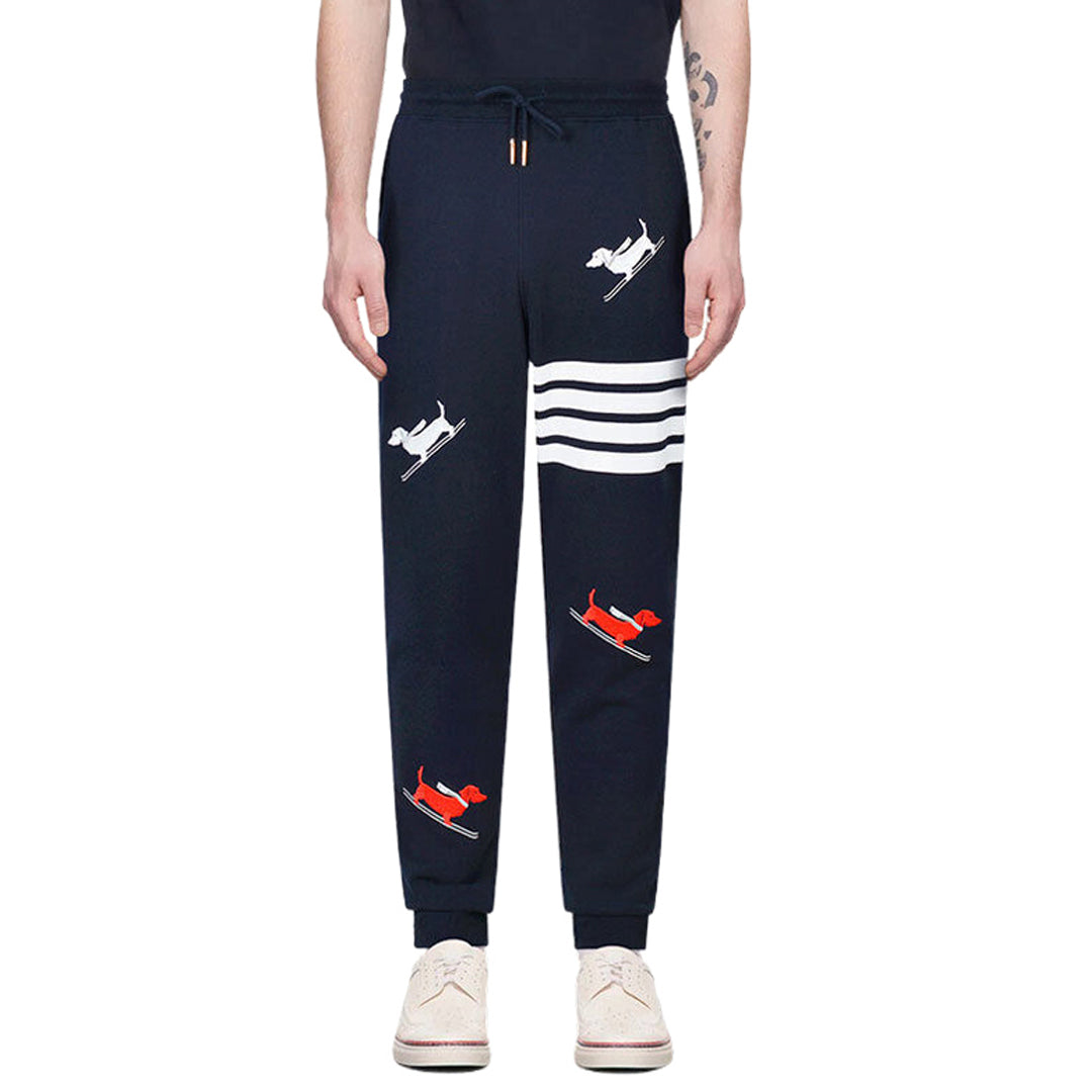 Thom Browne Style Dogs Sweatpants