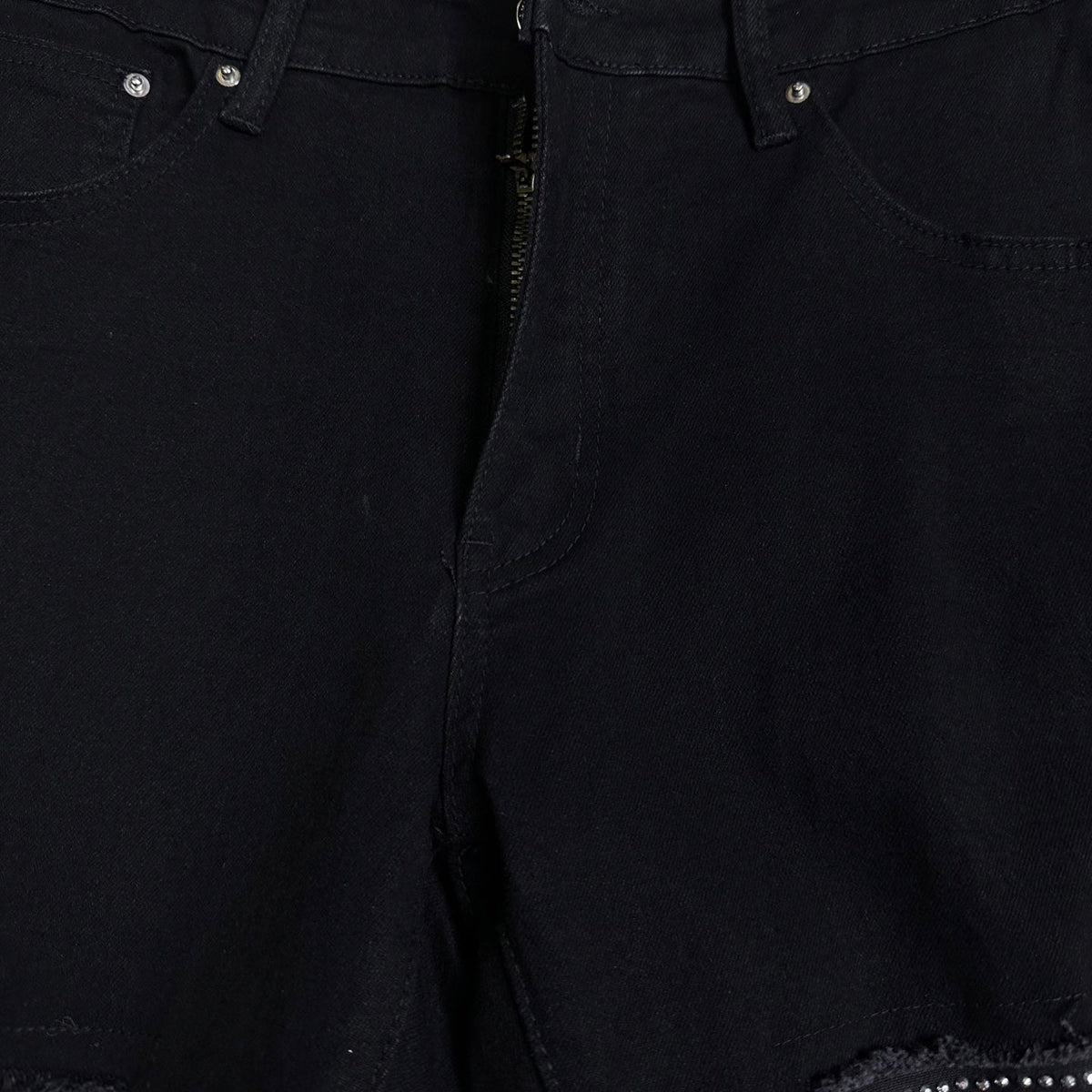 AMIRI Mesh‑Lined Multi‑Rip Distressed Slim‑Fit Denim Jeans