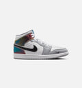 Air Jordan 1 Mid SE Men's Lifestyle Shoes – Black/White/Wolf Grey