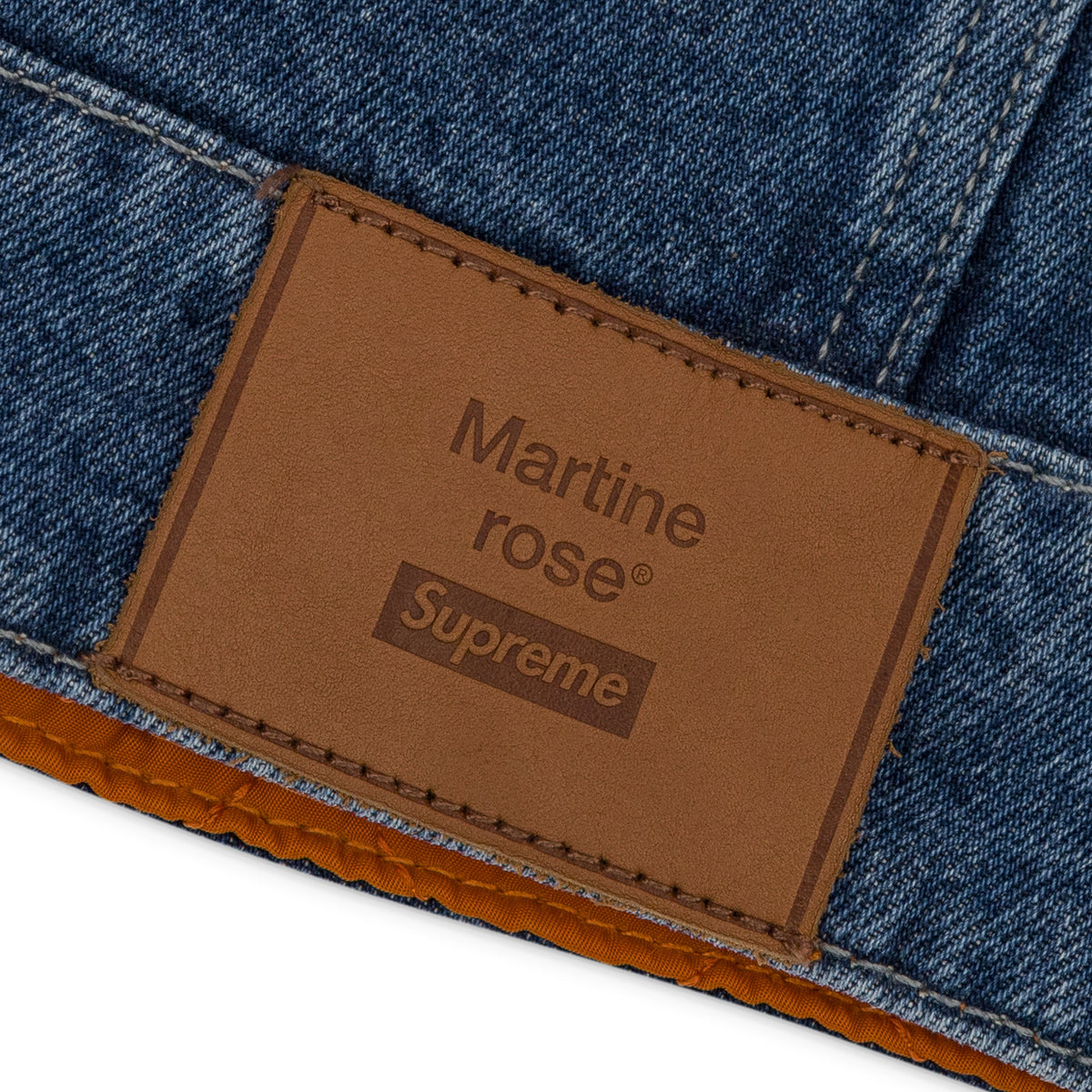 x Martine Rose Washed Blue Reversible Trucker Jacket