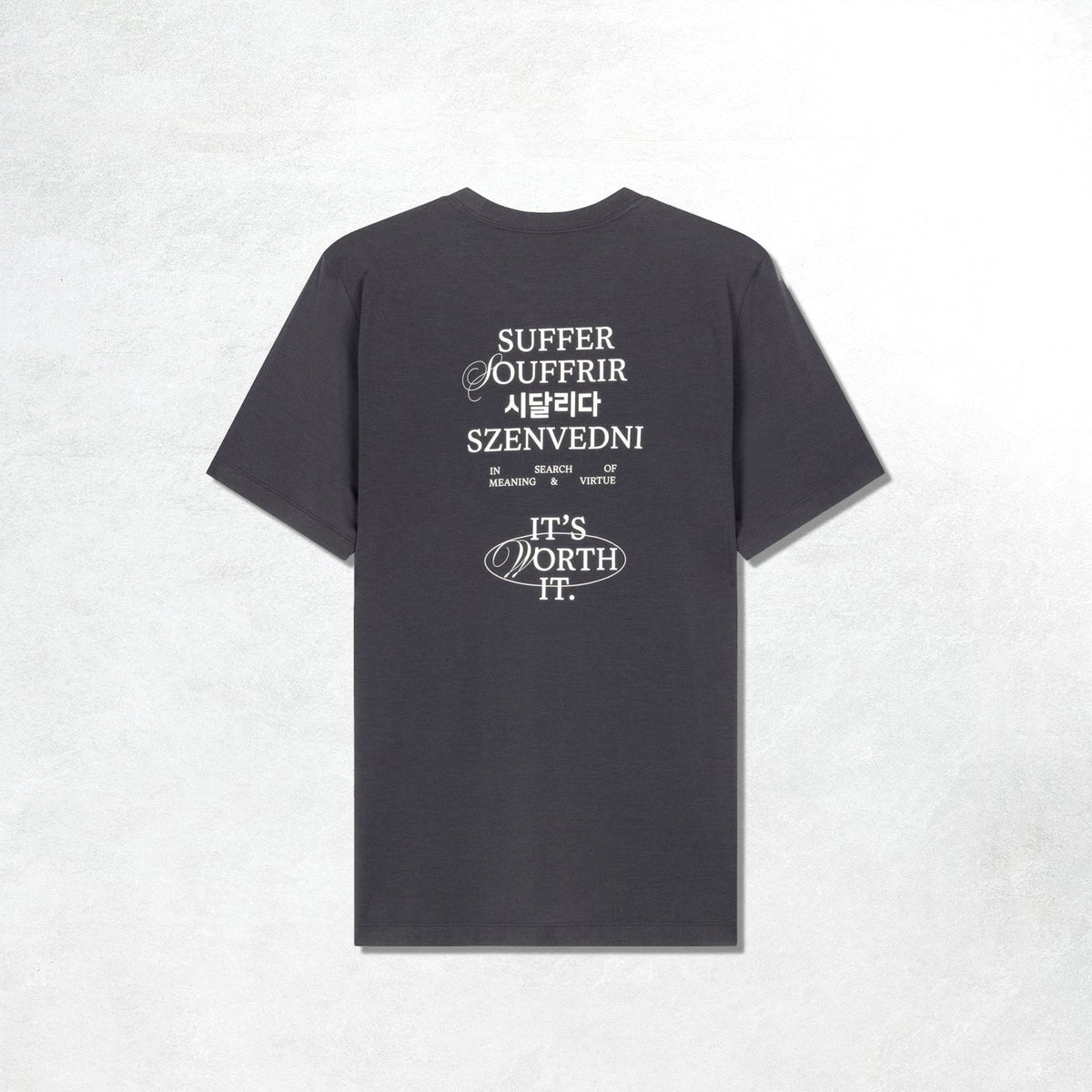 Acid Running Worth It T-Shirt - Graphite