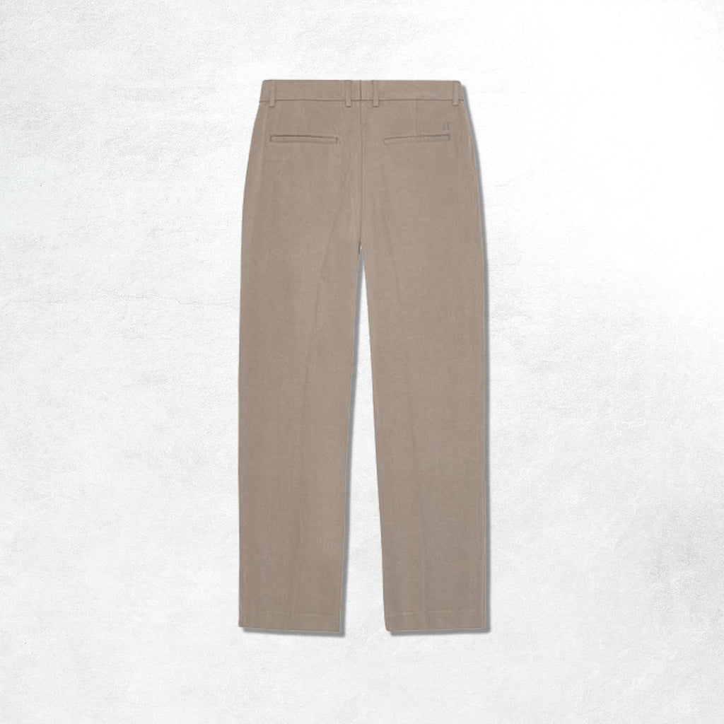 Les Deux Reece Pleated Twill Suit Pants: Walnut Brown