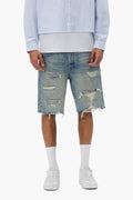 P059 Beaded Destroyed Short
