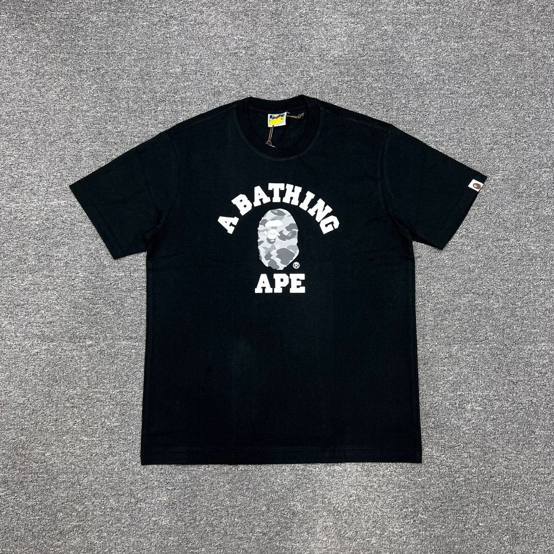 BAPE Grey Camo Ape Head Graphic T-Shirt