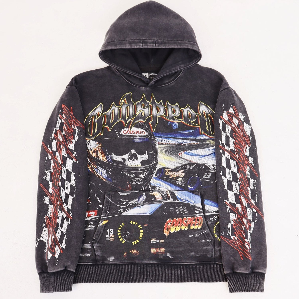 Godspeed Racing Graphic Washed Hoodie