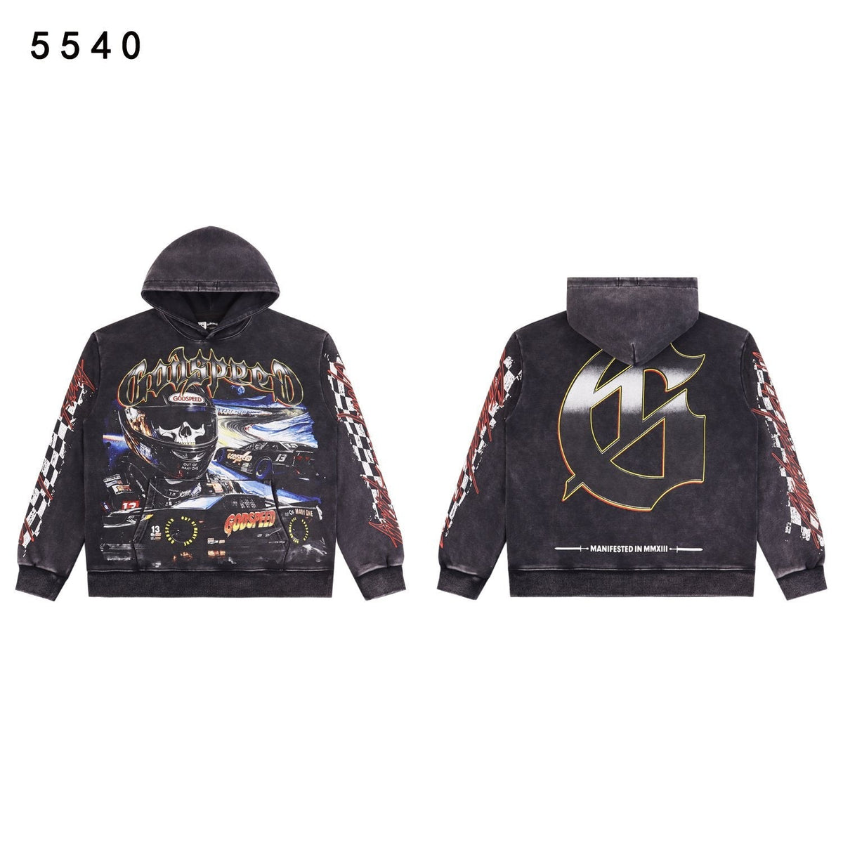 Godspeed Racing Graphic Washed Hoodie