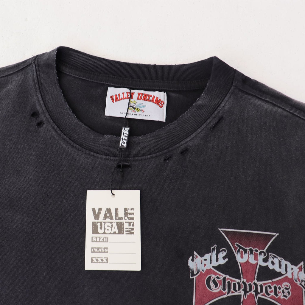 Valley Dreams Choppers Cross Graphic T-Shirt