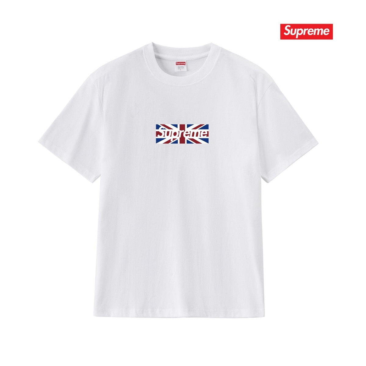 Supreme Union Jack Box-Logo Graphic T-Shirt
