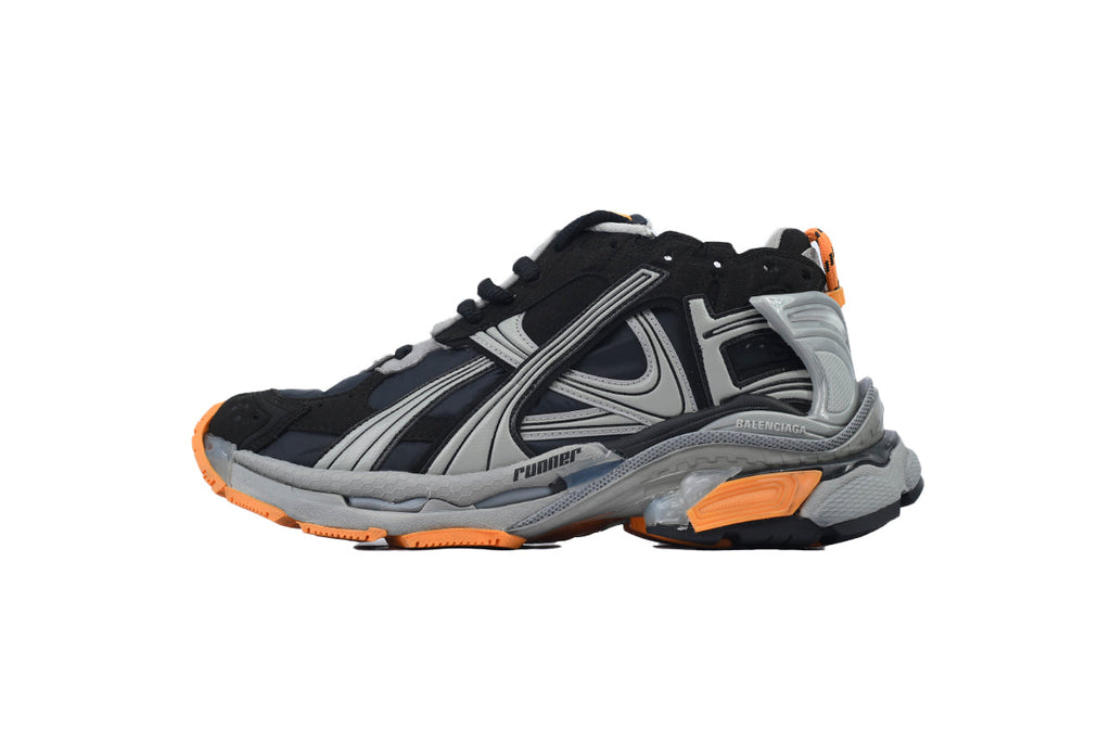 Balenciaga Runner Sneaker Worn-Out - Black Fluo Orange 772774 W3RNY 1878