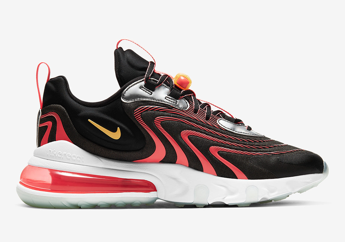 Men's Nike Air Max 270 React Eng Black/Topaz Gold (CW7302 001)