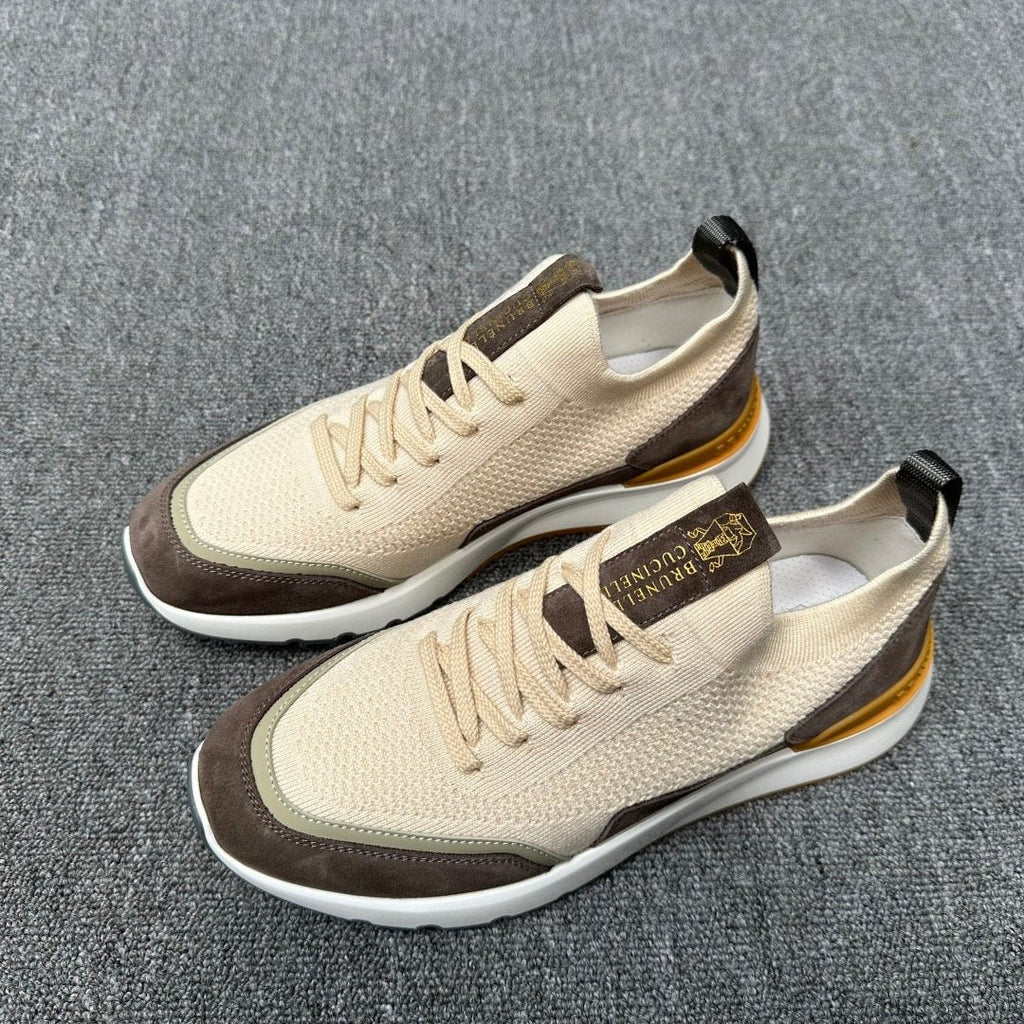 Brunello Cucinelli Knit Low-Top Sneakers