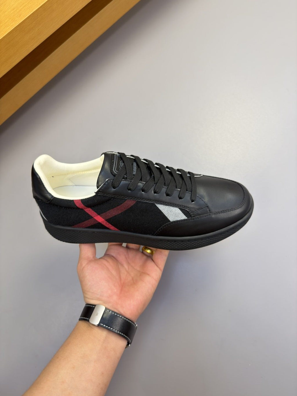 Burberry Paneled Low-Top Sneakers